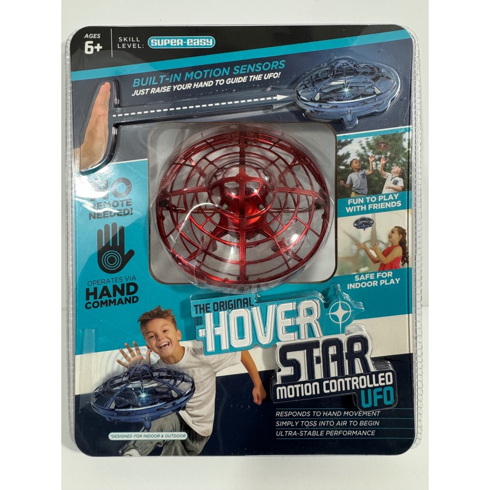 Amax Hover Star Motion Controlled UFO Kids OS Red New Hand Operated Drone